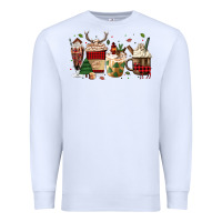 White lumberjack coffee Premium Sweatshirt - MaliasSmallBusiness