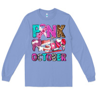 Colony Blue pink october Long Sleeve Tee - AdoDesignShop