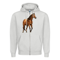 Dove Grey Quarter Horse Zipper Hoodie - LillyAllenDesigns