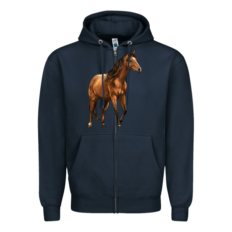 Quarter Horse Zipper Hoodie by LillyAllenDesigns | Teevron