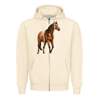Sandshell Quarter Horse Zipper Hoodie - LillyAllenDesigns