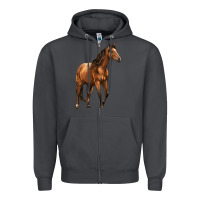 Smoke Quarter Horse Zipper Hoodie - LillyAllenDesigns