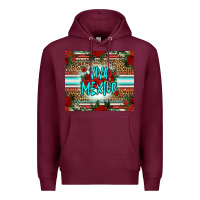 Burgundy viva mexico long live mexico Premium Hoodie - Jasminsmagicworld