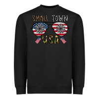 Black small town usa Heavyweight Sweatshirt - CowhideDigitalArt