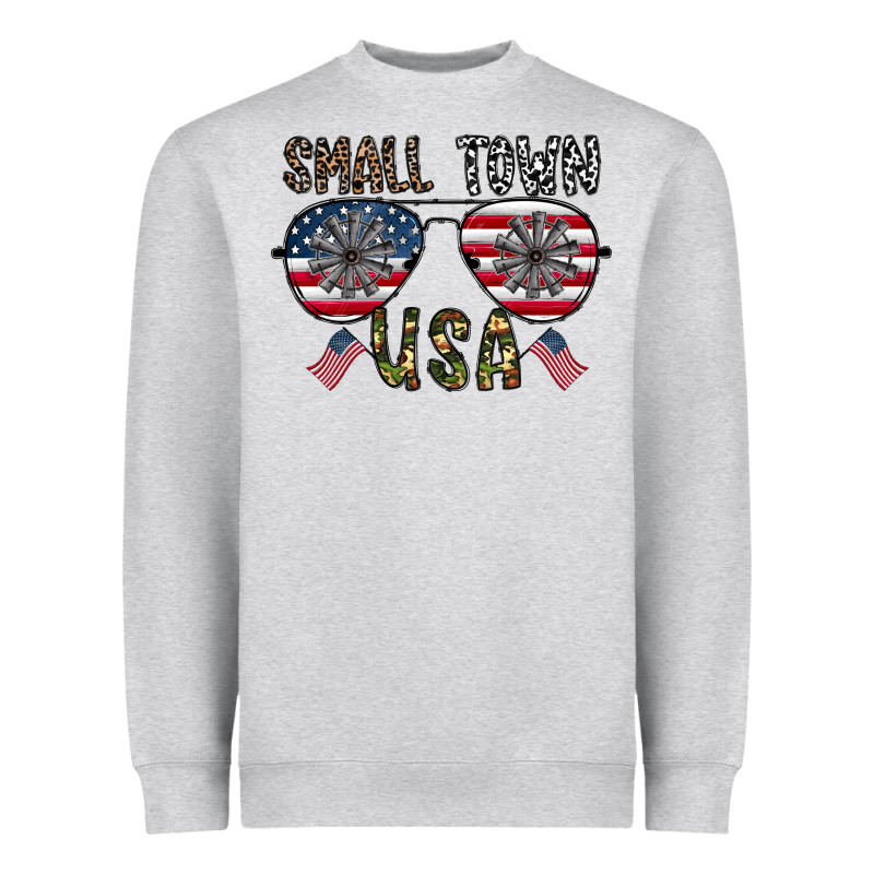 Small Town Usa Heavyweight Sweatshirt by CowhideDigitalArt | Teevron