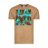 Vintage Camel rooster and sunflowers seamless pattern Vintage Tee - HRA Design Shop