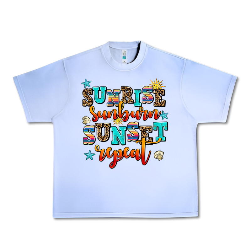 Sunrise Sunburn Sunset Repeat Urban Heavy Tee by AdoDesignShop | Teevron