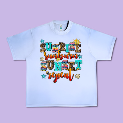 Sunrise Sunburn Sunset Repeat Urban Heavy Tee Designed By Adodesignshop