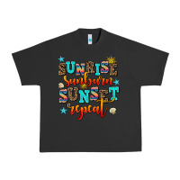 Pigment Black sunrise sunburn sunset repeat Urban Heavy Tee - AdoDesignShop