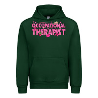 Forest Green breast cancer occupational therapist Urban Hoodie - texasbilliewilder