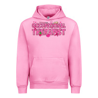 Fuchsia Pink breast cancer occupational therapist Urban Hoodie - texasbilliewilder