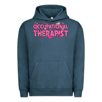 Pigment Midnight Navy breast cancer occupational therapist Urban Hoodie - texasbilliewilder