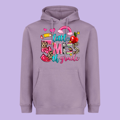 Little Miss Fifth Grade Heavyweight Hoodie Designed By Nancycooperartshop