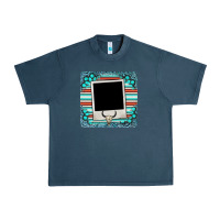 Midnight Navy gemstone turquoise serape custom photo frame coaster Urban Heavy Tee - BarkalooDesign