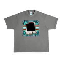 Tornado gemstone turquoise serape custom photo frame coaster Urban Heavy Tee - BarkalooDesign