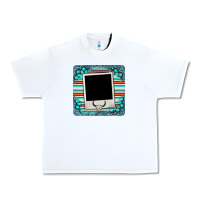 White gemstone turquoise serape custom photo frame coaster Urban Heavy Tee - BarkalooDesign