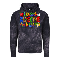 Cloud Black i teach ausome kids autism teacher Vintage Hoodie - Zillion Design Studio