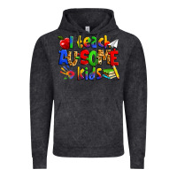 Vintage Black i teach ausome kids autism teacher Vintage Hoodie - Zillion Design Studio