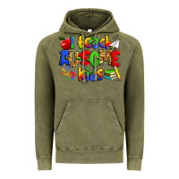 Vintage Olive i teach ausome kids autism teacher Vintage Hoodie - Zillion Design Studio