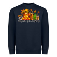 Navy Pumpkin Spice Everything Heavyweight Sweatshirt - RacoonDesign