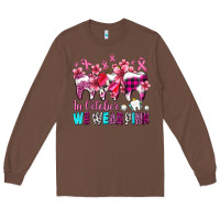 Chestnut in october we wear pink cancer ribbon with teeth Long Sleeve Tee - AdoDesignShop
