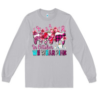 Moon Dust in october we wear pink cancer ribbon with teeth Long Sleeve Tee - AdoDesignShop