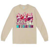 Mushroom in october we wear pink cancer ribbon with teeth Long Sleeve Tee - AdoDesignShop