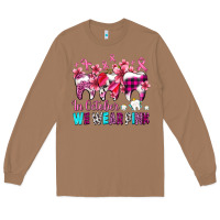 Toasted Coconut in october we wear pink cancer ribbon with teeth Long Sleeve Tee - AdoDesignShop