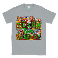 Heather Grey teach love inspire with Christmas and teacher elements Classic Tee - AdoDesignShop