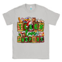 Moon Dust teach love inspire with Christmas and teacher elements Classic Tee - AdoDesignShop