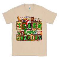 Mushroom teach love inspire with Christmas and teacher elements Classic Tee - AdoDesignShop