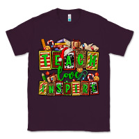 Plum teach love inspire with Christmas and teacher elements Classic Tee - AdoDesignShop