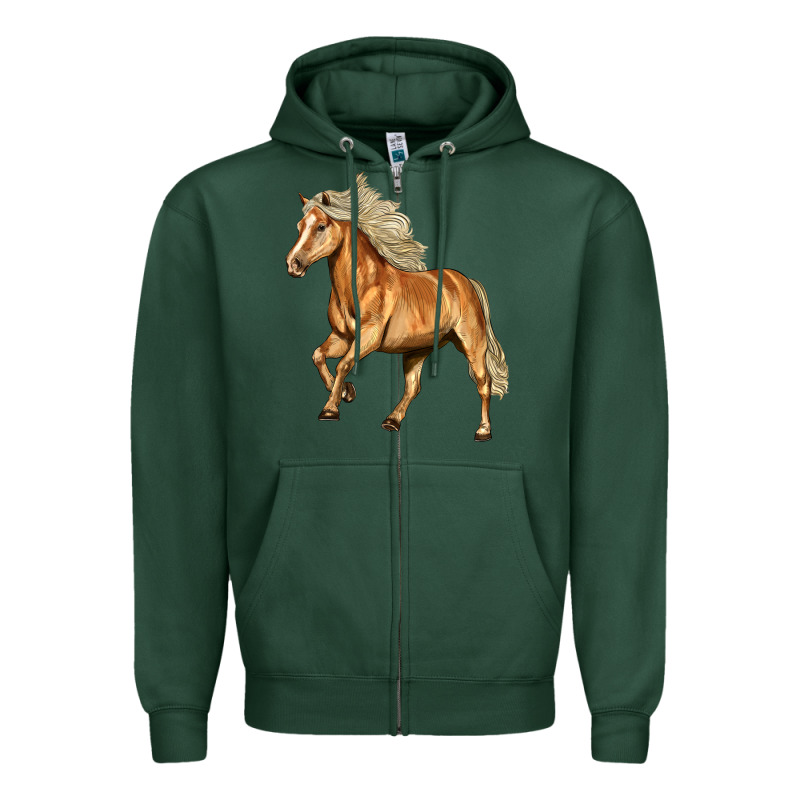 Haflinger Horse Zipper Hoodie by LillyAllenDesigns | Teevron