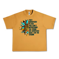 Peanut Butter sunflower they whispered to her Urban Heavy Tee - AdoDesignShop