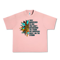 Salmon sunflower they whispered to her Urban Heavy Tee - AdoDesignShop