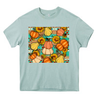 Arona pumpkin sunflowers leaves Heavy Core Tee - Artiststas