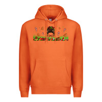 Carrot christmas mama messy bun Premium Hoodie - Jasminsmagicworld