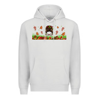 Dove Grey christmas mama messy bun Premium Hoodie - Jasminsmagicworld