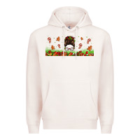 Pale Pink christmas mama messy bun Premium Hoodie - Jasminsmagicworld