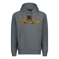 Rock christmas mama messy bun Premium Hoodie - Jasminsmagicworld