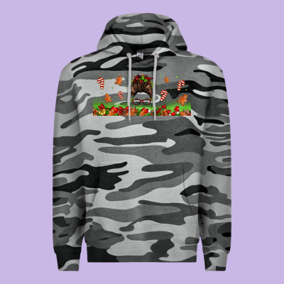 Christmas Mama Messy Bun Premium Hoodie Designed By Jasminsmagicworld
