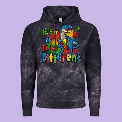 It's Ok To Be Different Autism Trex Vintage Hoodie Designed By Zillion Design Studio