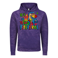 Cloud Purple it's ok to be different autism trex Vintage Hoodie - Zillion Design Studio