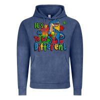 Vintage Denim it's ok to be different autism trex Vintage Hoodie - Zillion Design Studio
