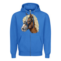 True Royal Haflinger Avelignese Horse Zipper Hoodie - LillyAllenDesigns