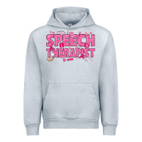 Heather Grey breast cancer speech therapist Urban Hoodie - texasbilliewilder