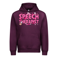 Mauve Wine breast cancer speech therapist Urban Hoodie - texasbilliewilder
