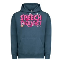 Pigment Midnight Navy breast cancer speech therapist Urban Hoodie - texasbilliewilder