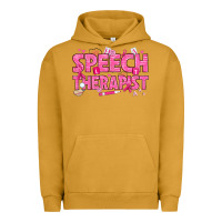 Pigment Peanut Butter breast cancer speech therapist Urban Hoodie - texasbilliewilder