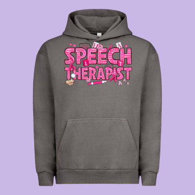 Breast Cancer Speech Therapist Urban Hoodie Designed By Texasbilliewilder